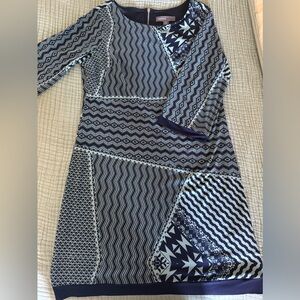 Donna Ricco Geometric Patterned Dress